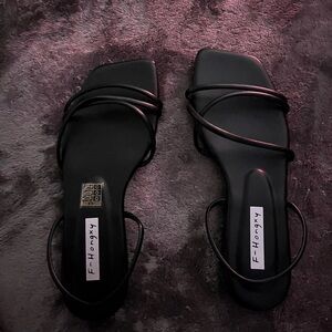 Black size 7 sandals